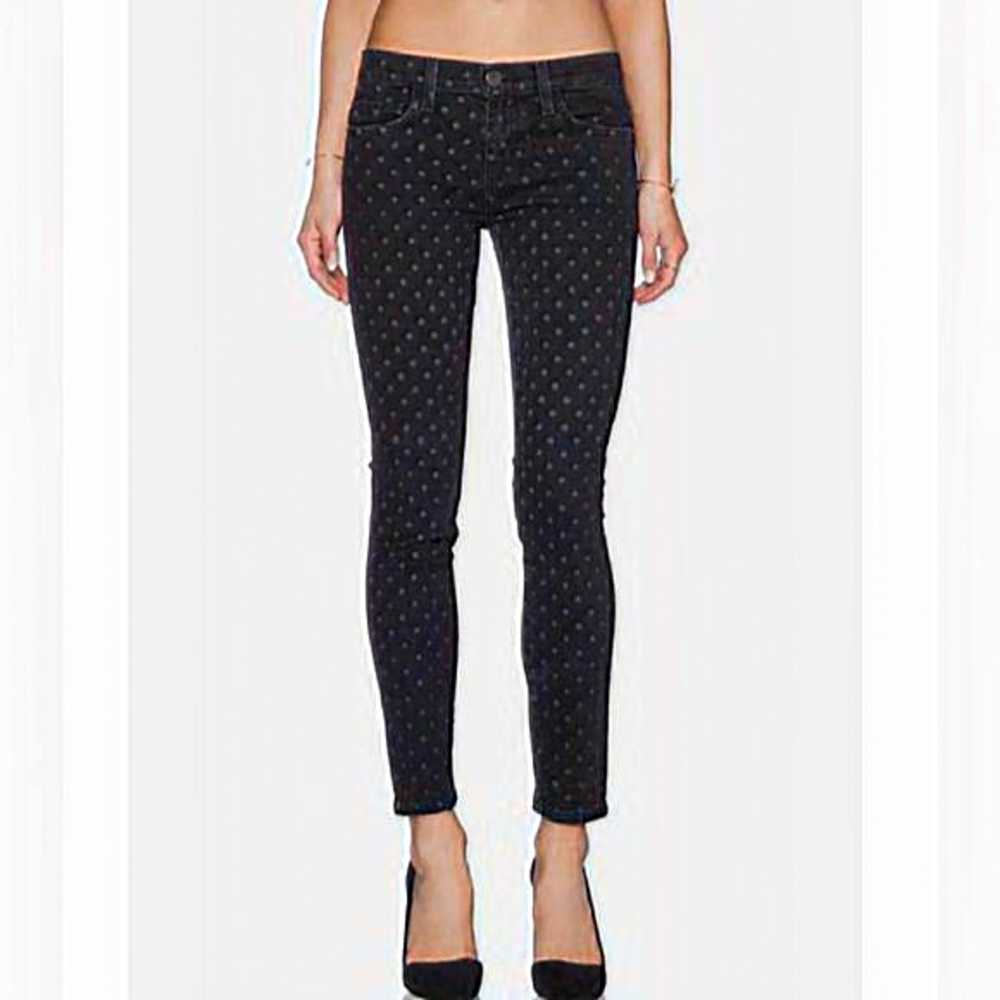 Current/Elliott- Black Stiletto Polka Dot women’s jeans- size 29